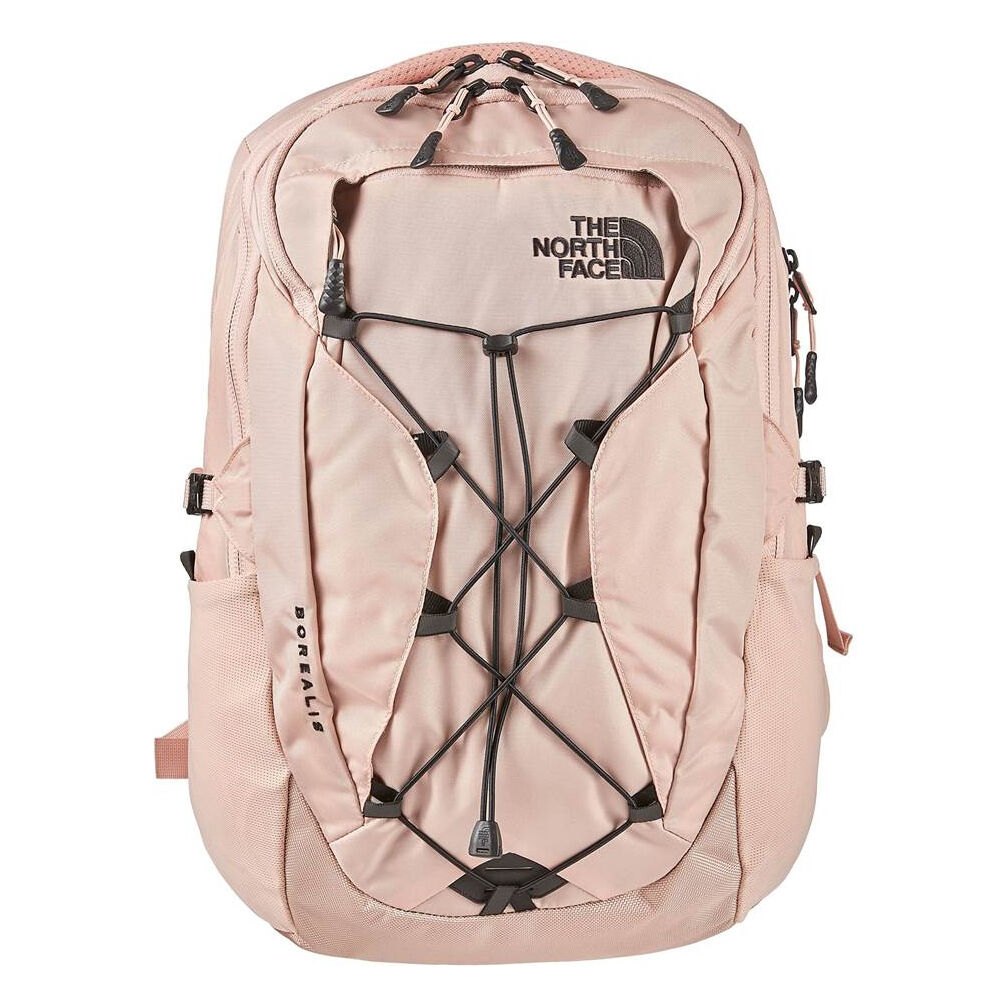 north face backpack white and rose gold