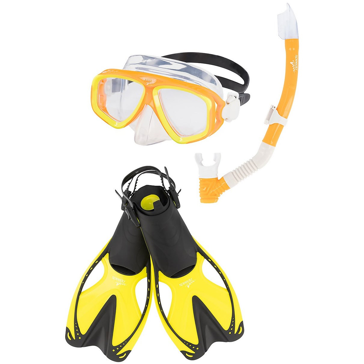 Speedo Adult Adventure Mask/Snorkel/Fin Set