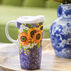 Evergreen Sunflower Ceramic Travel Cup w/ Lid