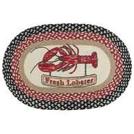Capitol Earth Fresh Lobster Oval Patch Braided Rug