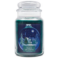 Village Candle Large Glass Jar Candle - Peace On Earth