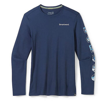 SmartWool Mens Patches Graphic Long-Sleeve T-Shirt