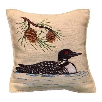 Paine Products 4 x 4 Embroidered Loon Balsam Pillow
