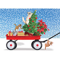 Allport Editions Winter Wagon Kittens Boxed Holiday Cards