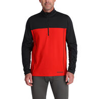 Spyder Men's Charger Stretch Half-Zip Base-Layer Long-Sleeve Top
