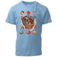 Wes and Willy Boy's Baseball Glove Short-Sleeve Shirt