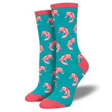 Socksmith Design Womens Axolotl Crew Sock