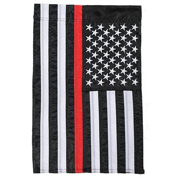 Carson Home Accents Flagtrends Thin Red Line Garden Flag
