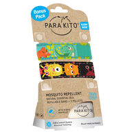 Para'Kito Kids' Mosquito Repellent Wristband Bonus Pack w/ 2 Refills