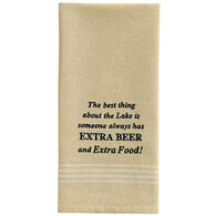 Park Designs Extra Beer Embroidered Dish Towel