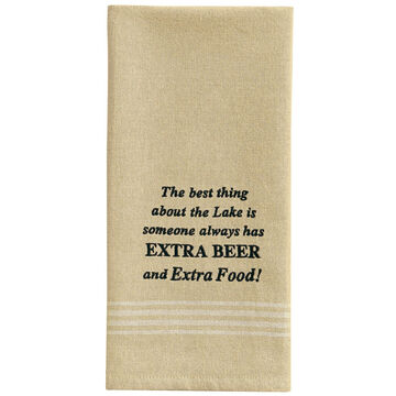 Park Designs Extra Beer Embroidered Dish Towel