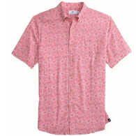Southern Tide Men's Linen Rayon Ditzy Floral Sport Short-Sleeve Shirt