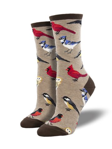 Socksmith Design Womens Bird is the Word Crew Sock