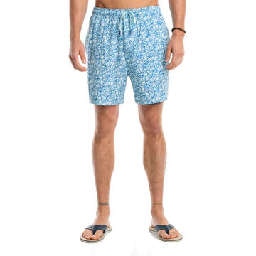 Southern Tide Mens Oysterfest Printed Swim Trunk