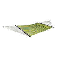 Bliss Hammocks Quilted Reversible Olefin 55" 2-Person Hammock w/ Pillow