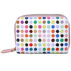 Buxton Womens Colorful Polka Dot Vegan Leather with RFID Pik-Me-Up Wizard Wallet