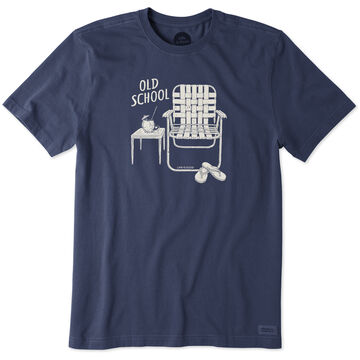 Life is Good Mens Old School Beach Chair Crusher Short-Sleeve T-Shirt