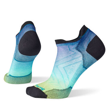 SmartWool Womens Run Zero Cushion Ombre Print Low Ankle Sock