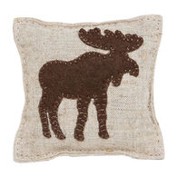 Paine Products 3.5 x 3.5 Moose Applique Balsam Pillow