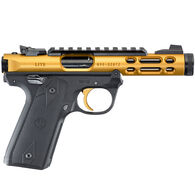 Ruger Mark IV 22/45 Lite TB Gold Anodized 22 LR 4.4" 10-Round Pistol w/ 2 Magazines