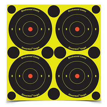 Birchwood Casey Shoot-N-C 3 Bulls-eye Self-Adhesive Target - 48-240 Pk.