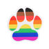 Sticker Cabana Philly Pride Flag Paw Mini Sticker