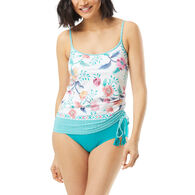 Beach House - Gabar - Swimwear Anywhere Women's Bridget Side Shirred Underwire Floral Fantasy Tankini Top