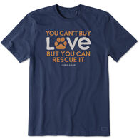 Life is Good Men's You Can Rescue Love Crusher Short-Sleeve T-Shirt