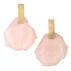 Scout Curated Wears Womens Stone Slice Earring - Rose Quartz/Gold