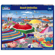 White Mountain Jigsaw Puzzle - Beach Umbrellas