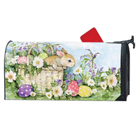 MailWraps Easter Bunny Basket Magnetic Mailbox Cover