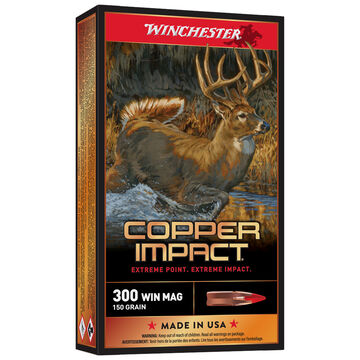 Winchester Copper Impact 300 Winchester Magnum 150 Grain Lead-Free Ammo (20)