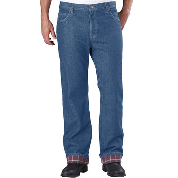 Dickies Mens Relaxed Fit Flannel-Lined Jeans
