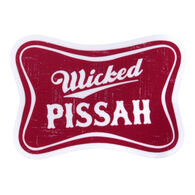 Sticker Cabana Distressed Red Wicked Pissah Mini Sticker
