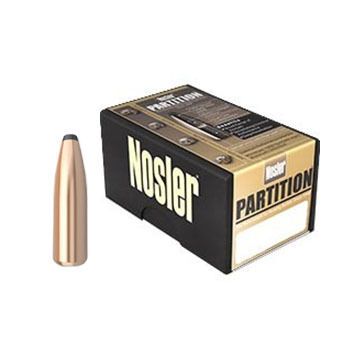 Nosler Partition 30 Cal. 180 Grain .308 Protected Point Rifle Bullet (50)