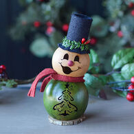 Meadowbrooke Gourds Tiny Pinewood Snowman Gourd