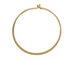 Mark Steel Jewelry Womens 24mm Gold Thin Wire Flat Hoop Earring