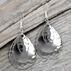 Eye Catching Jewelry Womens Silver Hammered Earring
