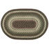 Capitol Earth Oval Taupe/Dark Brown/Cactus Braided Rug