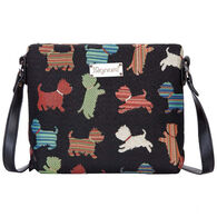 Signare Women's Playful Puppy Crossbody Handbag
