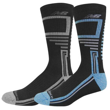 New Balance Mens Performance Crew Sock, 2/pk - Special Purchase