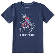 Life is Good Youth Jake Rock n Roll Bike Crusher Short-Sleeve Shirt