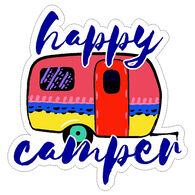 Sticker Cabana Happy Camper Mini Sticker
