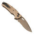 Hogue SIG K320 M17/M18 Coyote Tan PVD Partially Serrated Drop Point Folding Knife
