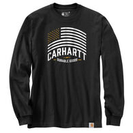 Carhartt Men's Relaxed Fit Midweight Flag Graphic Long-Sleeve T-Shirt