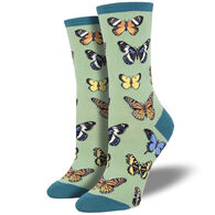 Socksmith Design Women's Majestic Butterfly Crew Sock