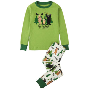 Hatley Boys Little Blue House May The Forest Be With You Pajama Set