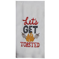 Kay Dee Designs Cabin Fever Let's Get Toasted Embroidered Dual Purpose Terry Towel