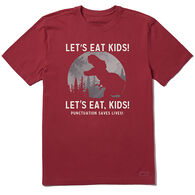 Life is Good Men's Shadow Trex Eat Kids Crusher Short-Sleeve T-Shirt