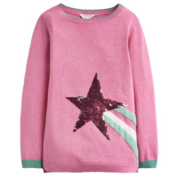 Joules Girls Miranda Intarsia Long-Sleeve Sweater